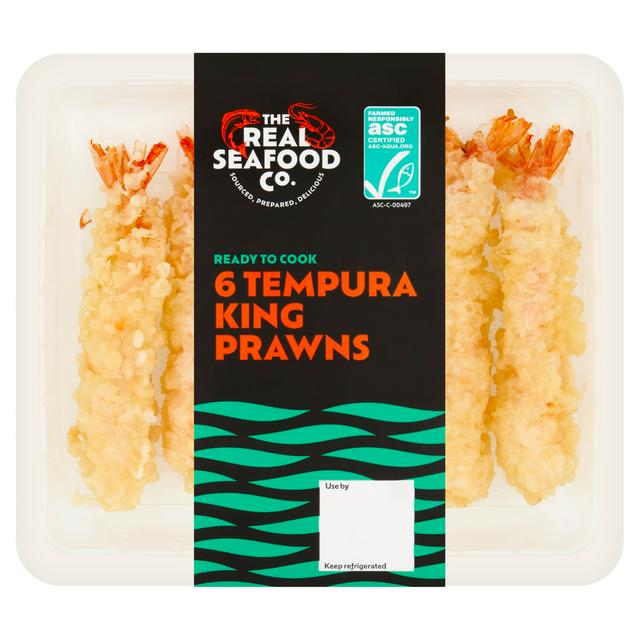 The Real Seafood Co.Tempura King Prawns x6 156g