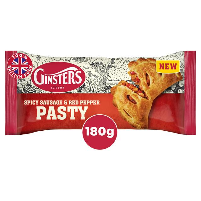 Ginsters Spicy Sausage & Red Pepper Pasty 180g
