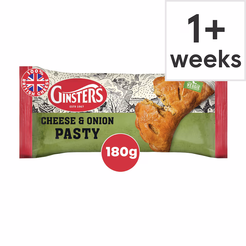 Ginsters Cheese & Onion Pasty 180G