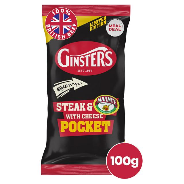 Ginsters Steak & Marmite with Cheese Pocket, Limited Edition 100g