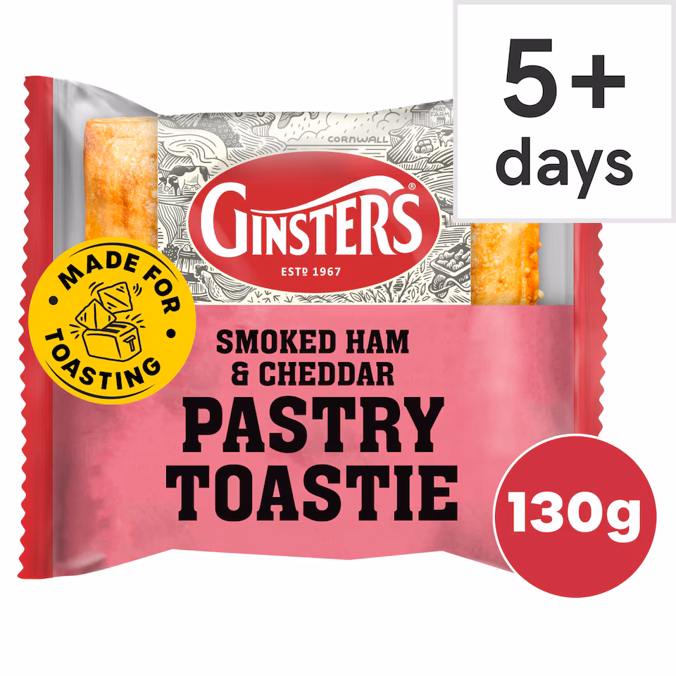 Ginsters Smoked Ham & Cheddar Pastry Toastie 130g