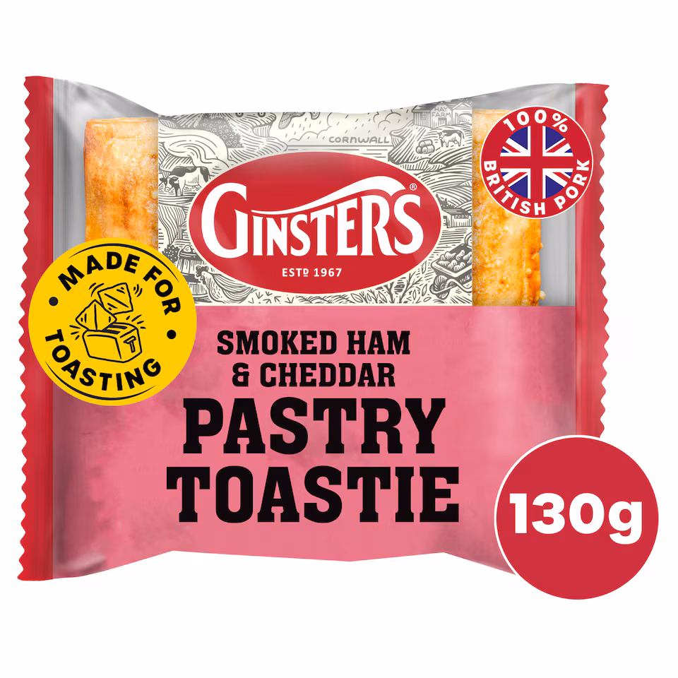 Ginsters Smoked Ham & Cheddar Pastry Toastie 130g
