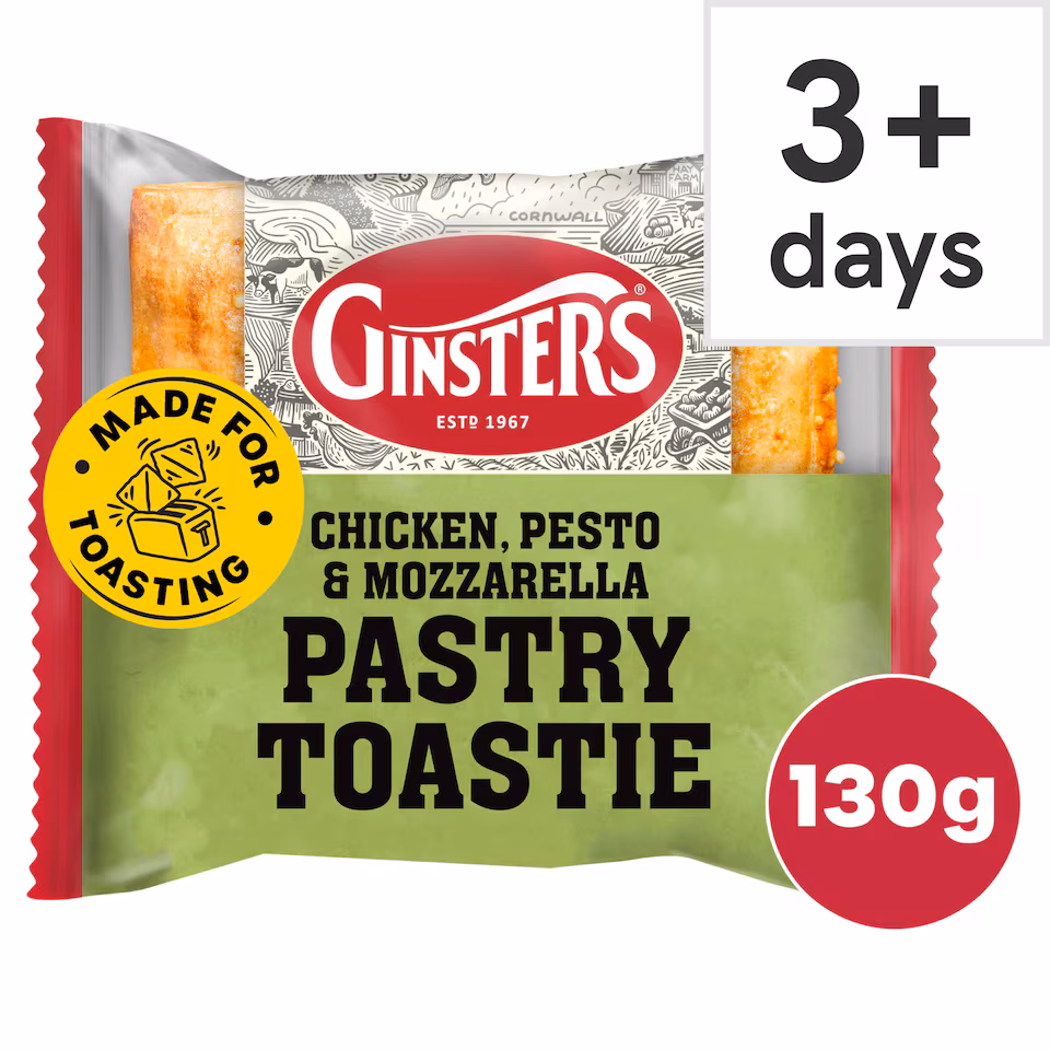 Ginsters Chicken Pesto Mozzarella Pastry Toastie 130g