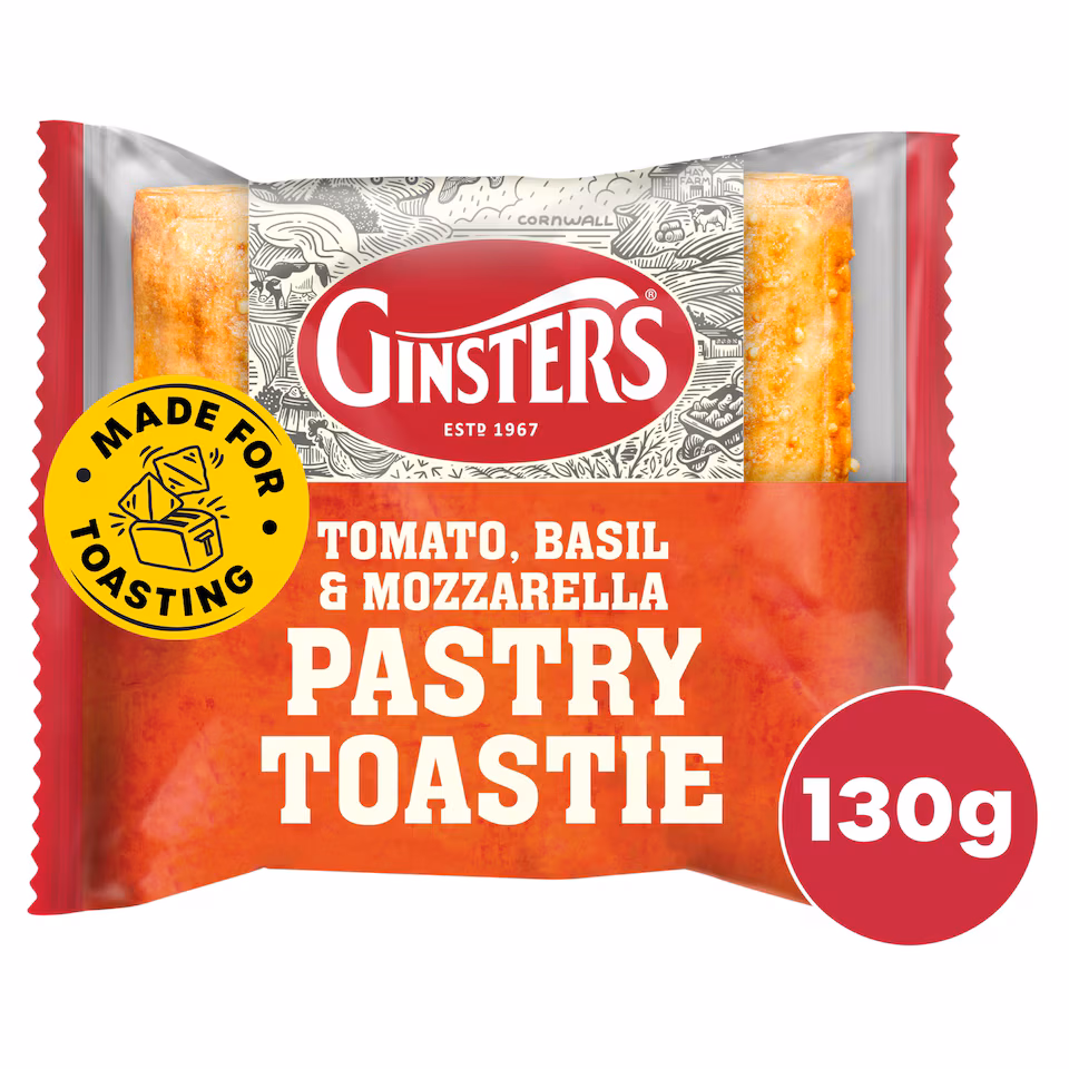 Ginsters Tomato Basil Mozzarella Pastry Toastie 130g