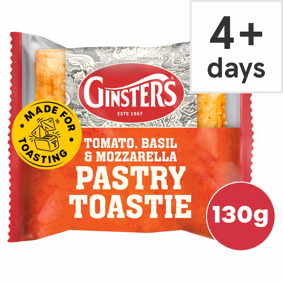 Ginsters Tomato Basil Mozzarella Pastry Toastie 130g