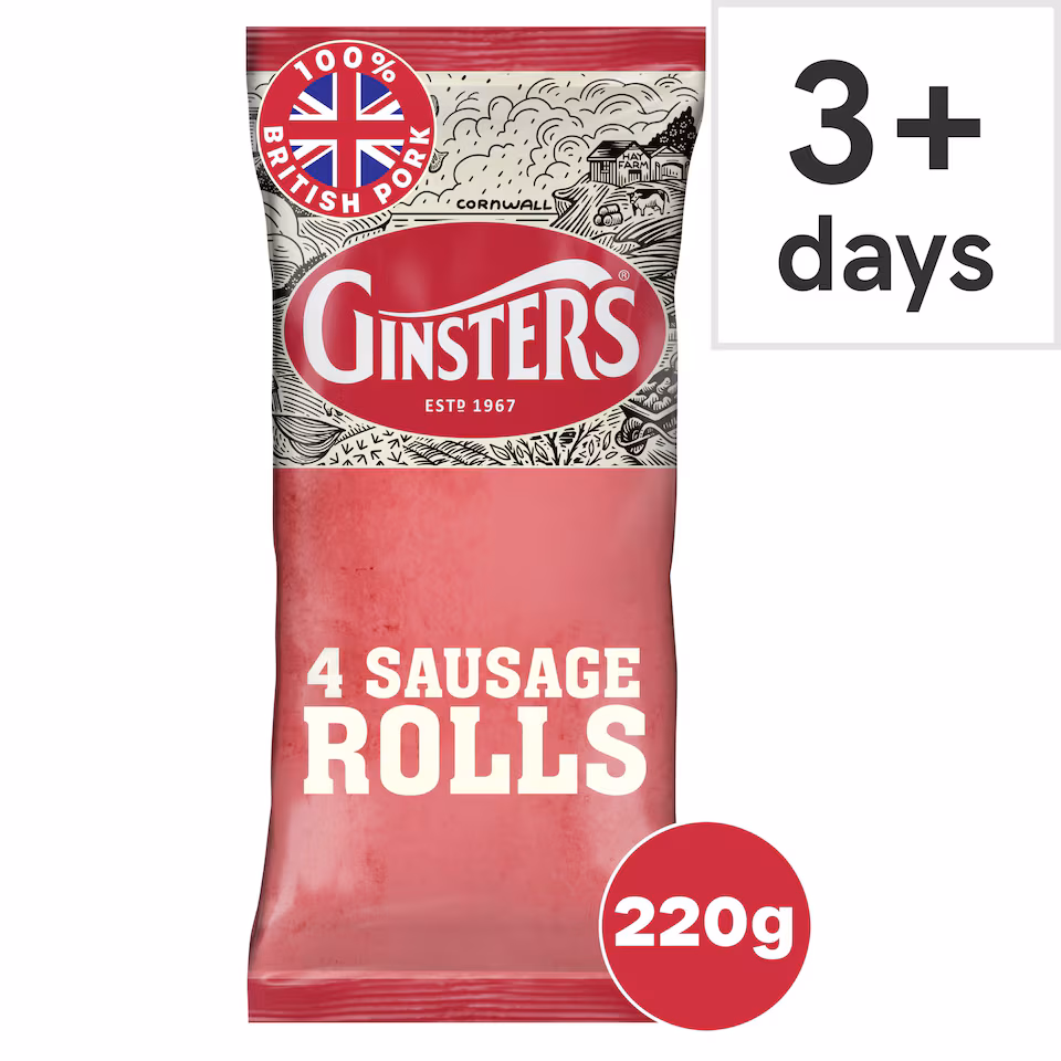 Ginsters 4 Sausage Rolls 220g