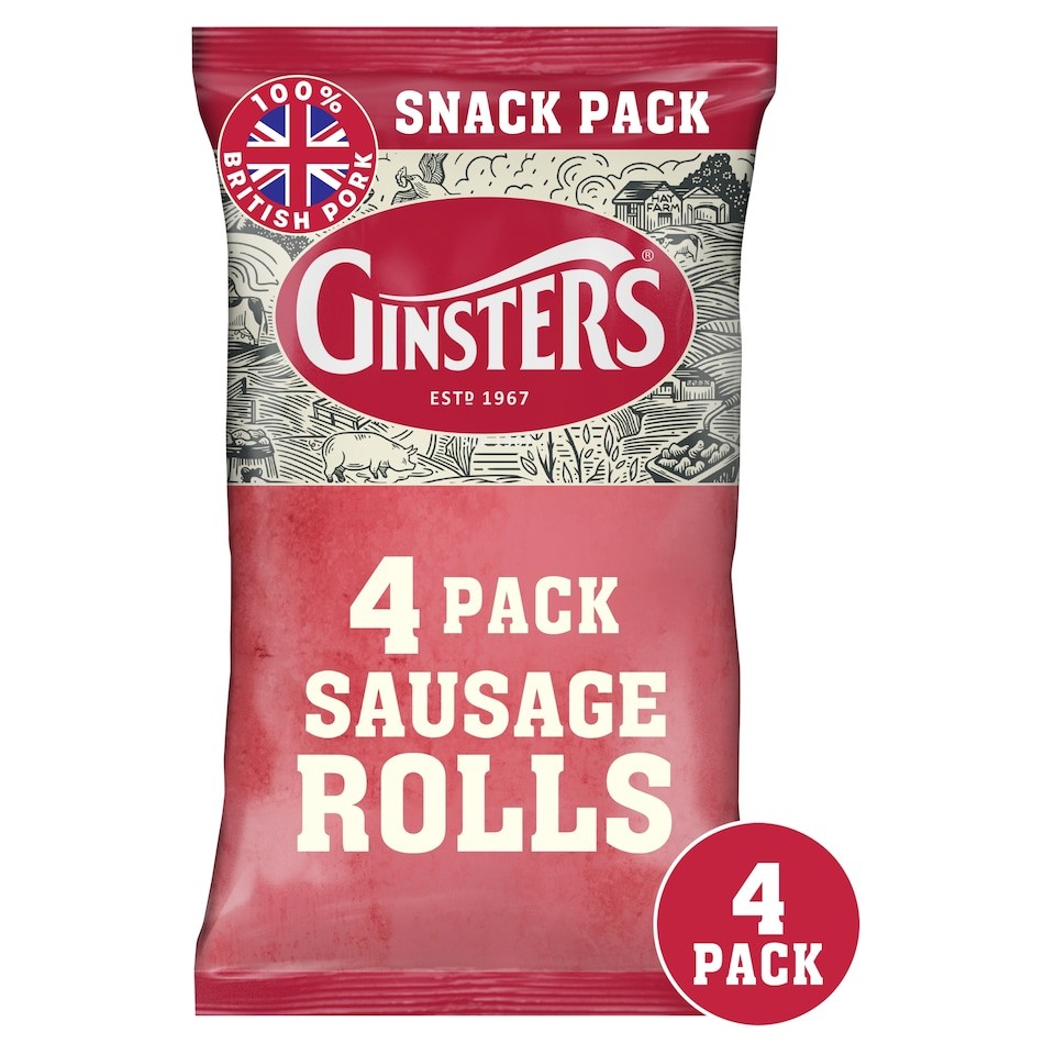 Ginsters 4 Sausage Rolls 220g