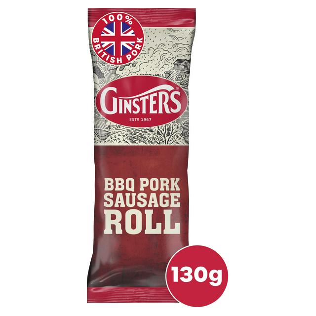 Ginsters 130g BBQ Pork Sausage Roll, Limited Edition