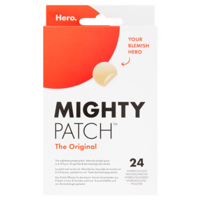 Hero Mighty Patch Original Pimple Patches for Acne Treatment - 24 Spot Patches