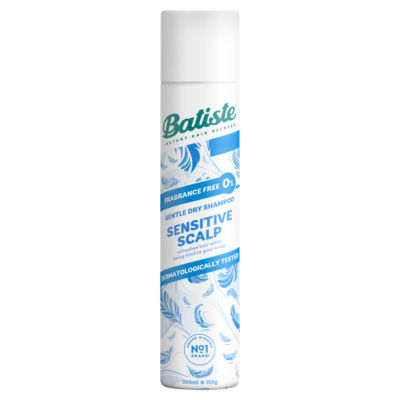 Batiste Sensitive Scalp Fragrance Free Dry Shampoo 200ml