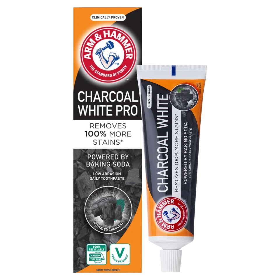 Arm & Hammer Charcoal White 75Ml