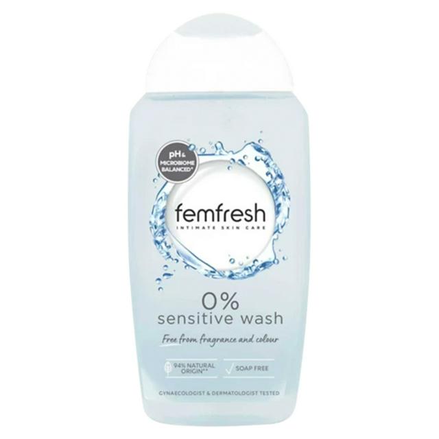 Femfresh Intimate Skin Care 0% Sensitive Fragrance & Wash Free 250ml