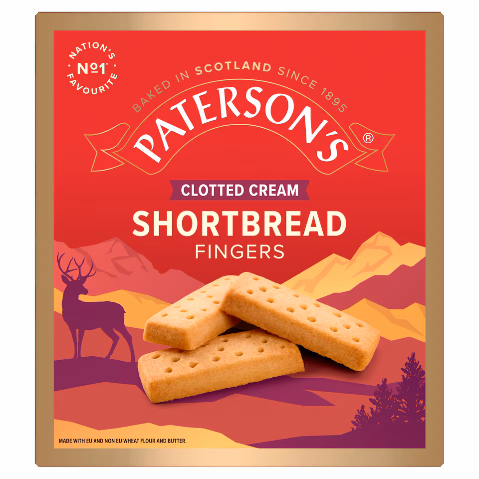 Paterson's Clotted Cream Shortbread Fingers 300g