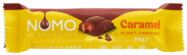 Nomo Sjokoladebar Caramel Gl.Fri&Vegansk 38g