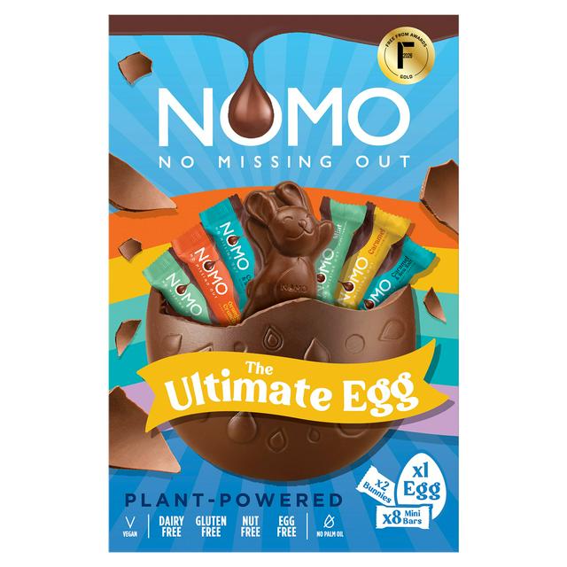 NOMO Extra Large Ultimate Easter Egg, Bunnies & Mini Bars 223g