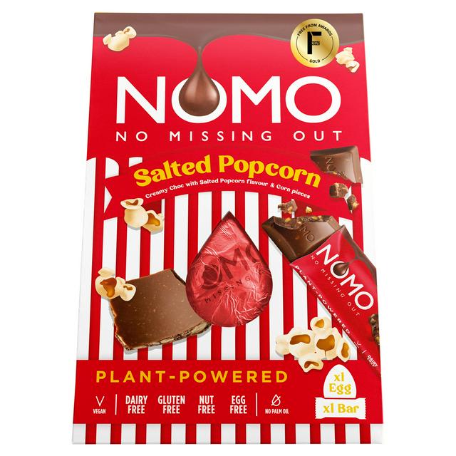NOMO Large Salted Popcorn Easter Egg & Bar 158g