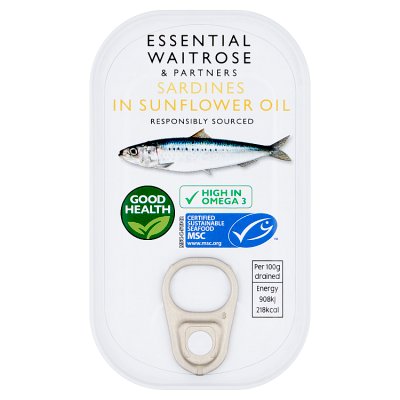 Essential Sardines in Sunflower Oil