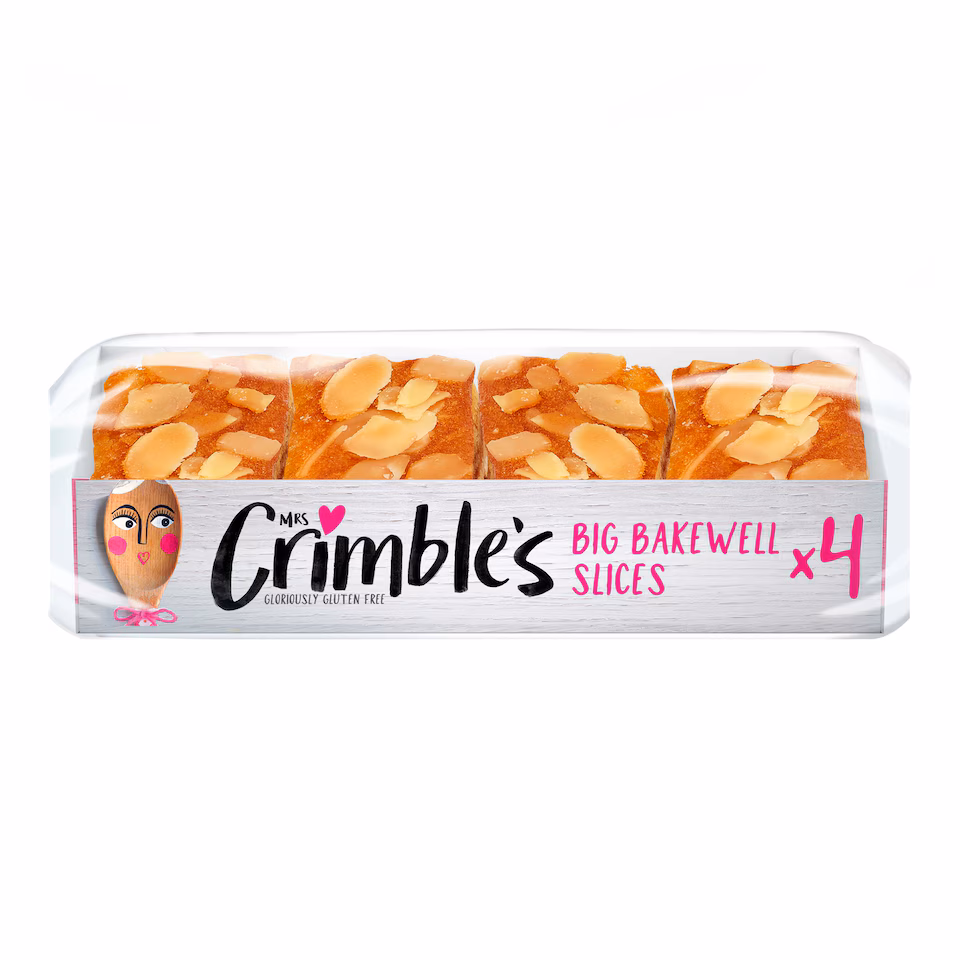 Mrs Crimble's Bakewell Slices 4 Pack