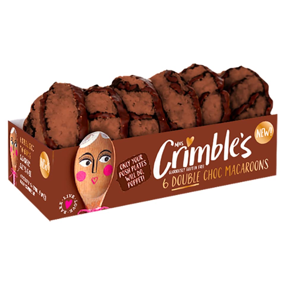 Mrs Crimble's 6 Double Choc Macaroons 195g