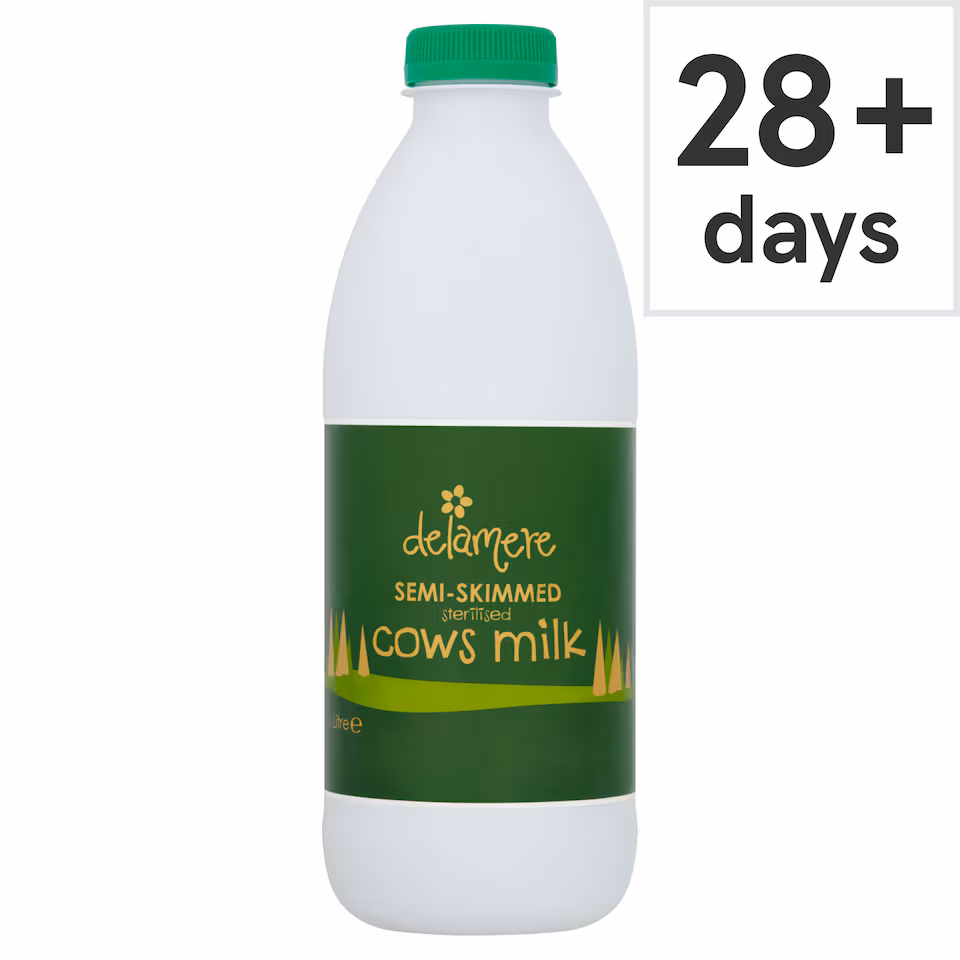 Delamere Dairy Sterilised Semi-Skimmed Milk 1 Litre