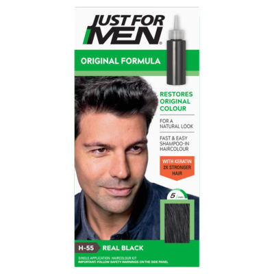 Just For Men Original Formula H-55 Real Black Single Application Haircolour Kit