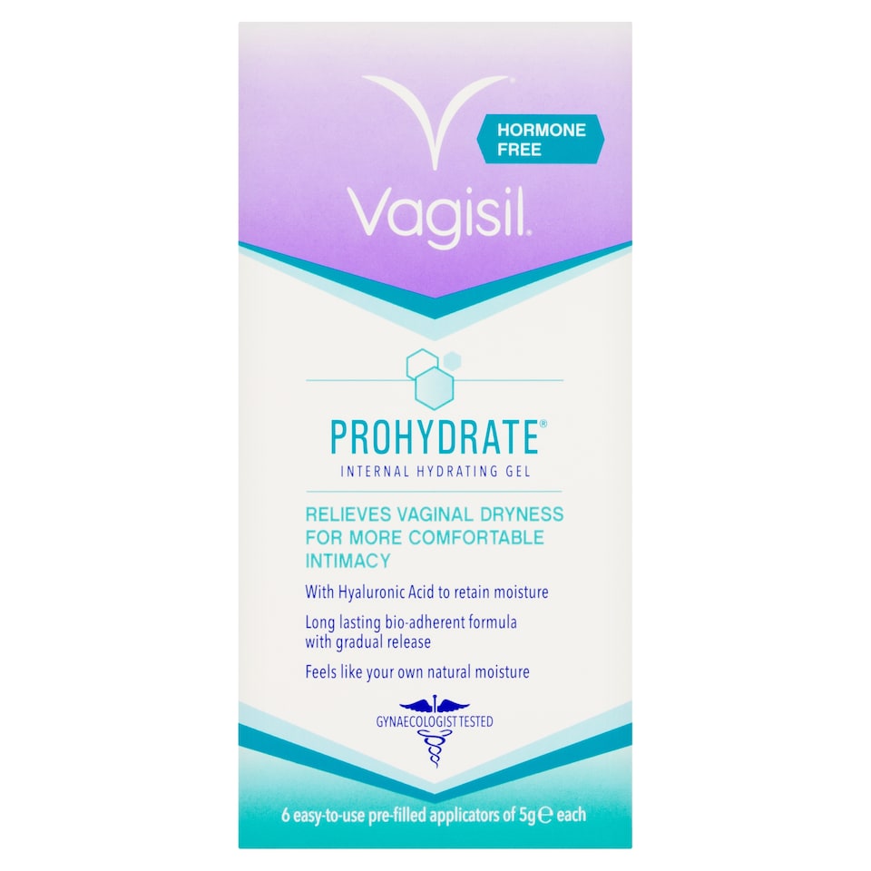 Vagisil ProHydrate Internal Hydrating Gel Applicators 6 x 5g