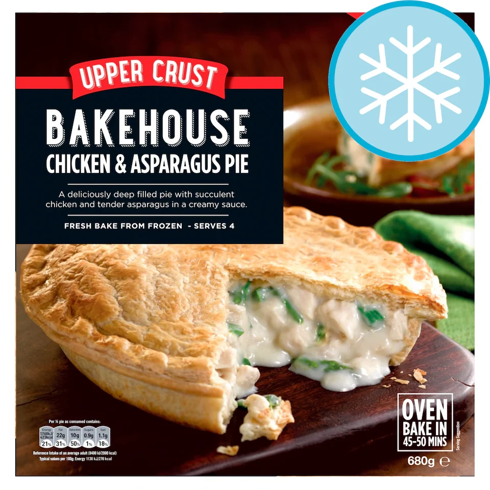 Uppercrust Chicken & Asparagus Pie 680G