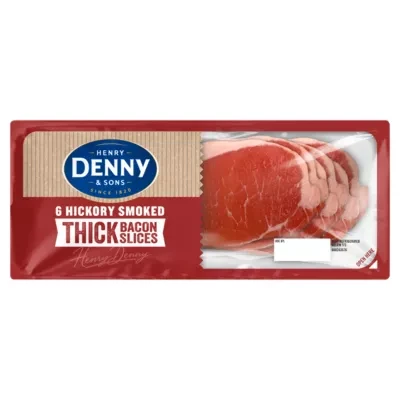 Henry Denny & Sons 6 Hickory Smoked Thick Bacon Slices 240g