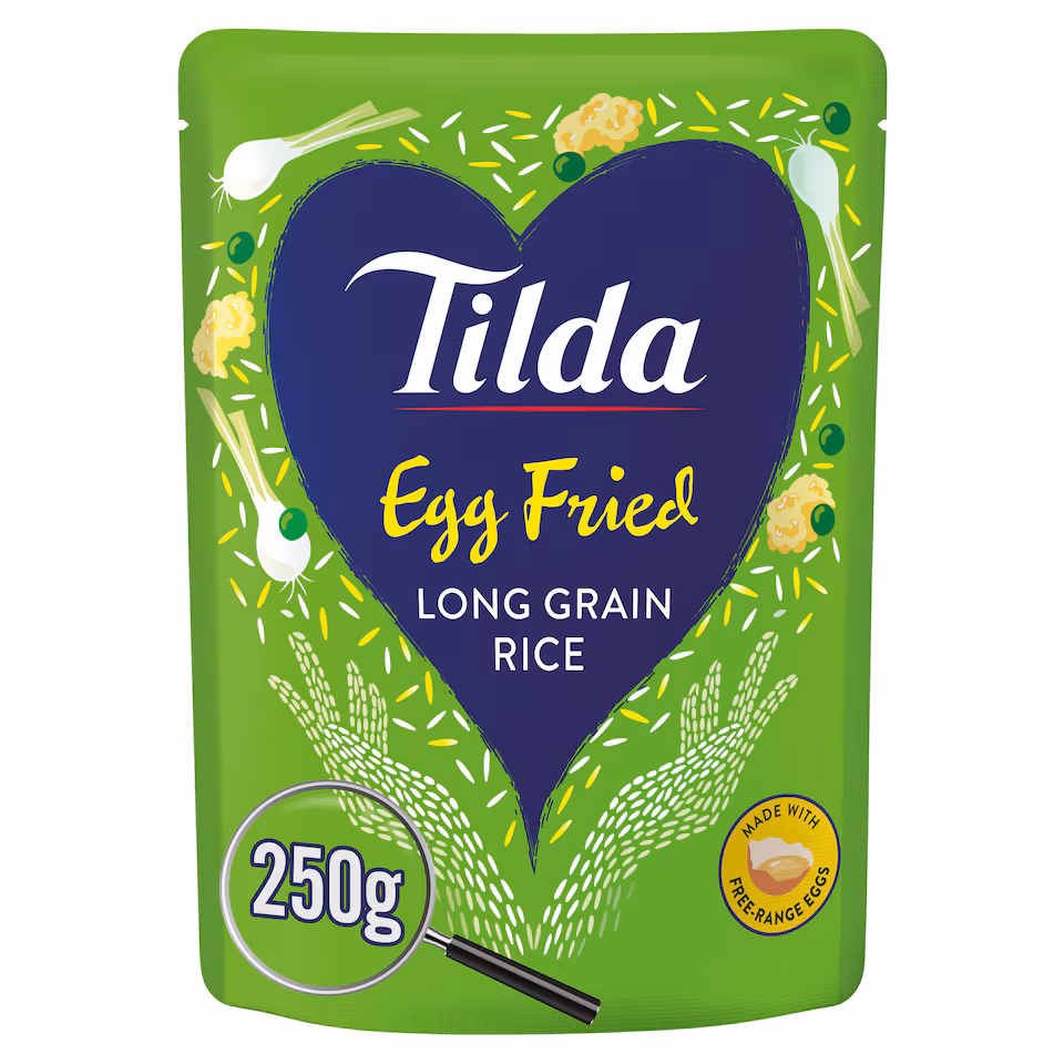 Tilda Egg Fried Steamed Basmati Rice 250G
