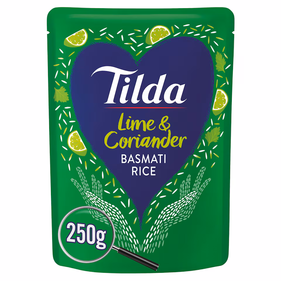 Tilda Lime & Coriander Basmati Rice 250g