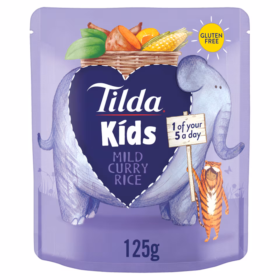Tilda Kids Mild Curry Rice 125G