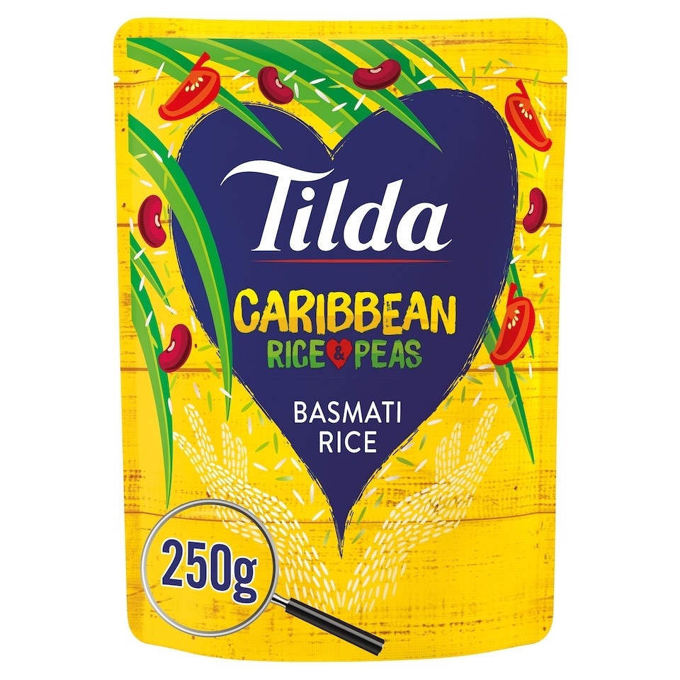 Tilda Caribbean Rice & Peas Basmati Rice 250g