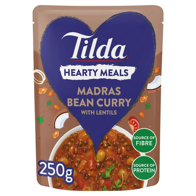 Tilda Hearty Meals Madras Bean Curry with Lentils 250g