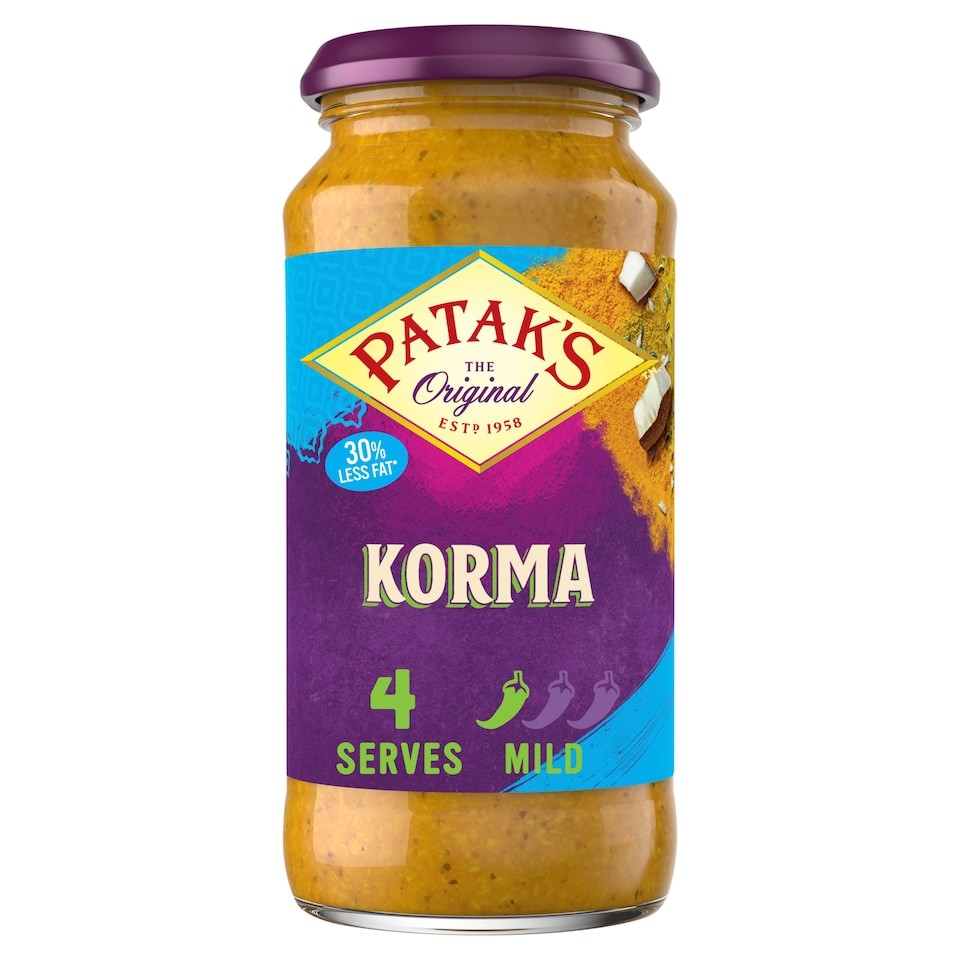 Patak's Korma Sauce 30% Less Fat 450g
