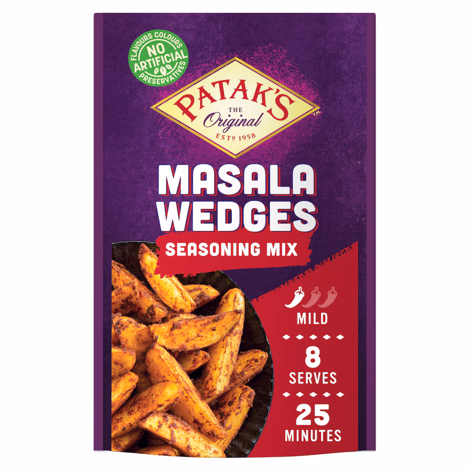 Patak's Masala Wedges Seasoning Mix 25g.
