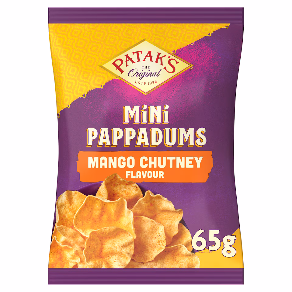 Patak's Mango Chutney Mini Pappadums 65g