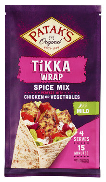 Patak's Tikka Masala Wrap Spice Mix 25g