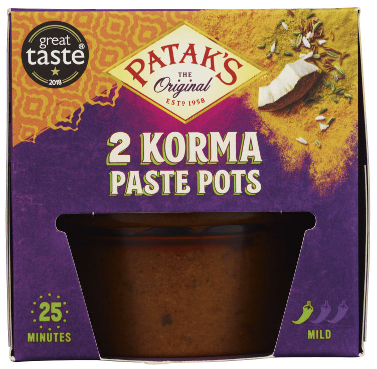 Korma Paste Pots 2x70g Patak's