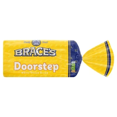 Brace's Family Bread Luxury Doorstep White Sliced Bread 800g