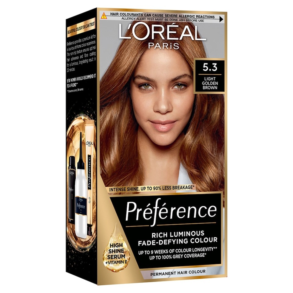 L’Oreal Preference 5.3 Virginia Chestnut Brown Permanent Hair Dye