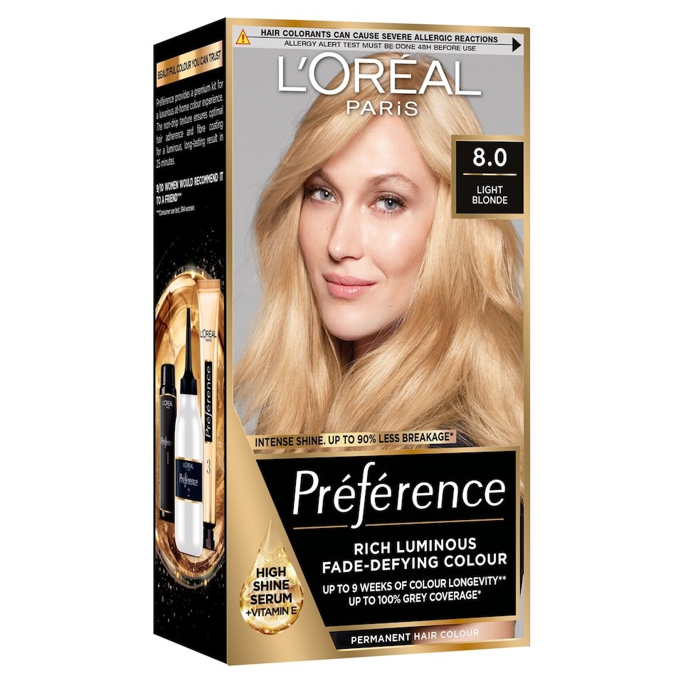 L'Oreal Paris Preference 8 California Light Blonde Permanent Hair Dye