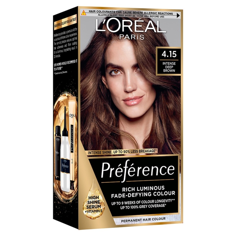 L'Oreal Paris Preference 4.15 Caracas Intense Deep Brown Permanent Hair Dye