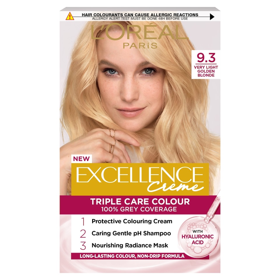 L'Oreal Paris Excellence Creme 9.3 Natural Light Golden Blonde Permanent Hair Dye