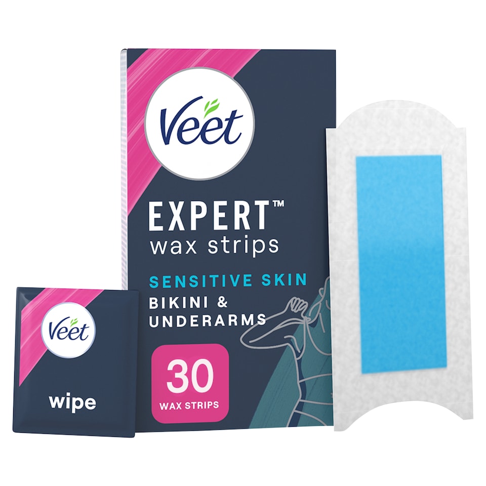 Veet Expert Bikini & Underarm Wax Strips X30