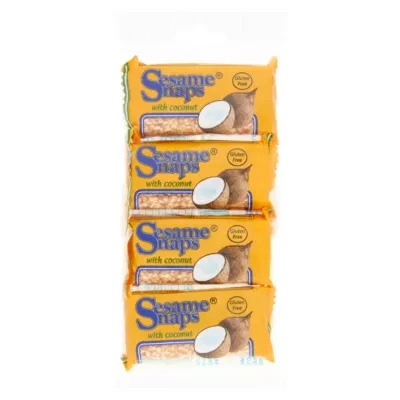 Sesame Snaps with Coconut 4 x 30g (120g)
