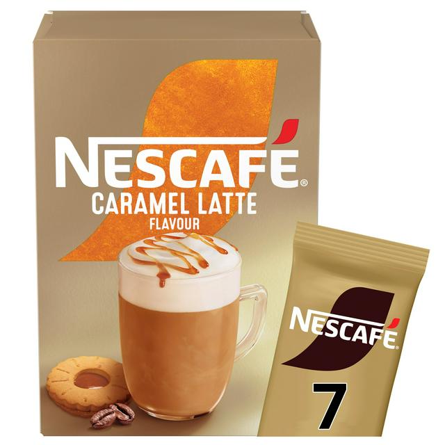 Nescafe Caramel Latte Instant Coffee Sachets x7 119g
