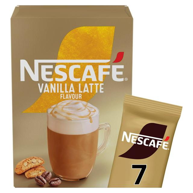 Nescafe Vanilla Latte Instant Coffee Sachets x7 129.5g