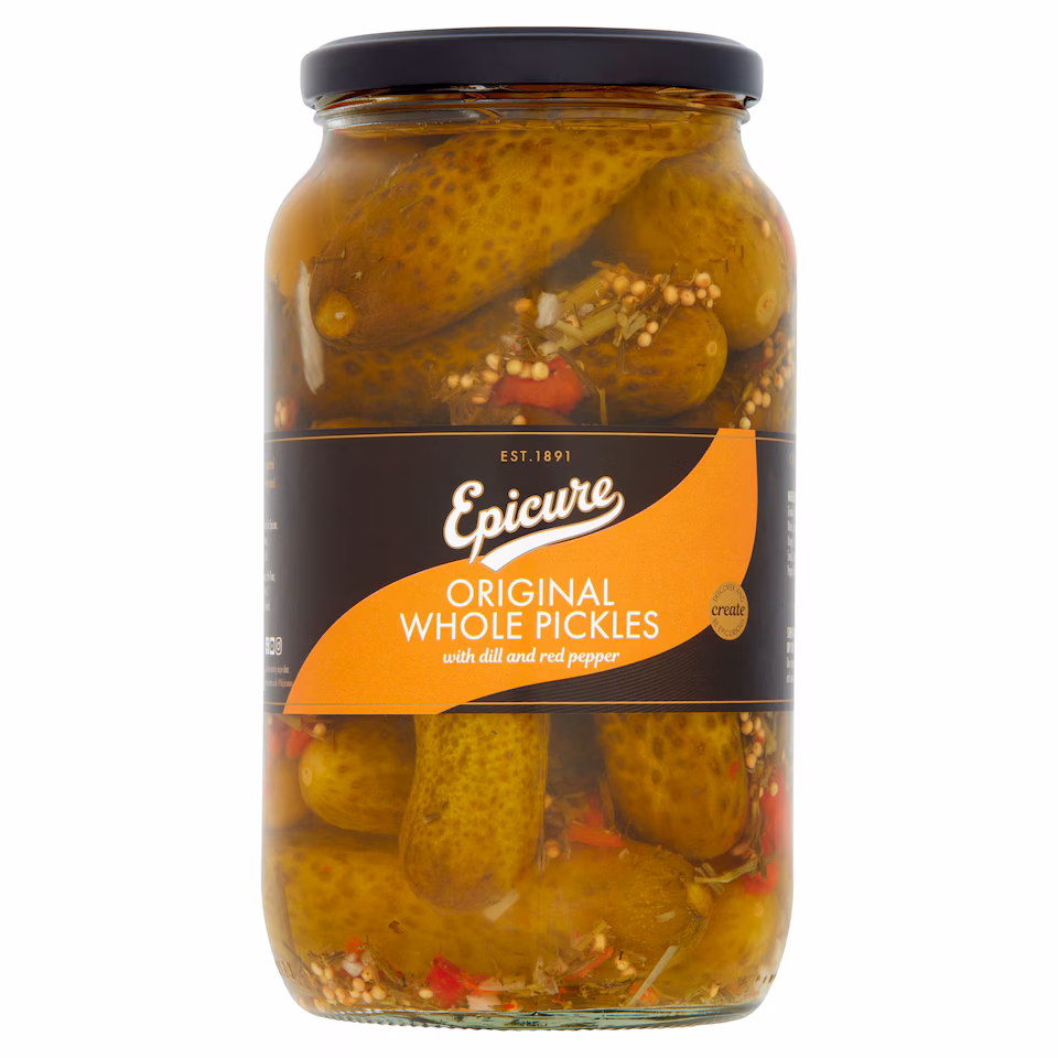 Epicure Original Whole Pickles with Dill & Red Pepper 970g