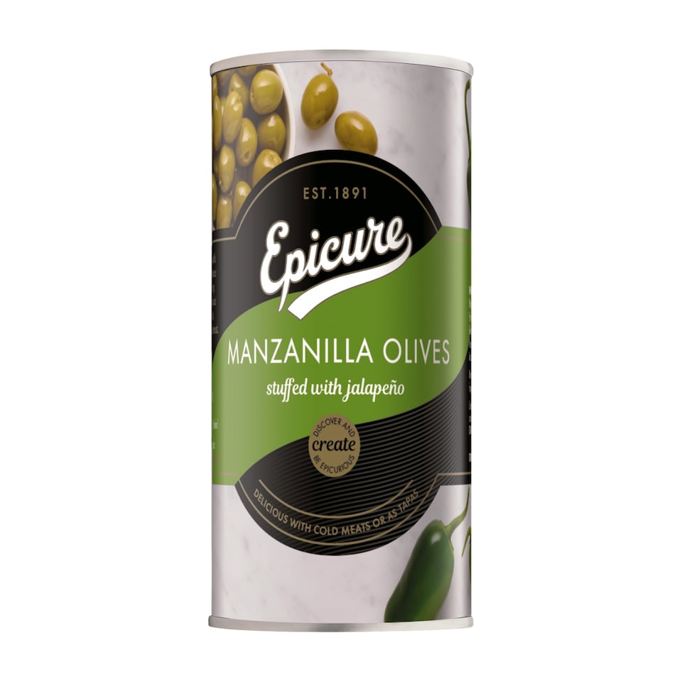 Epicure Manzanilla Olives Stuffed with Jalapeno (350g)