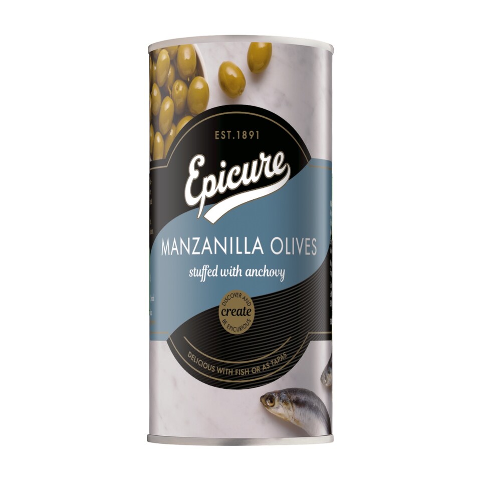 Epicure Manzanilla Olives Stuffed with Anchovy (350g)